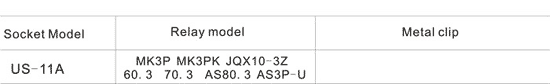 relay socket us 11a 4